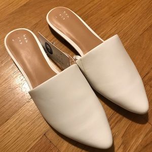 Target White Mule Slide Flats